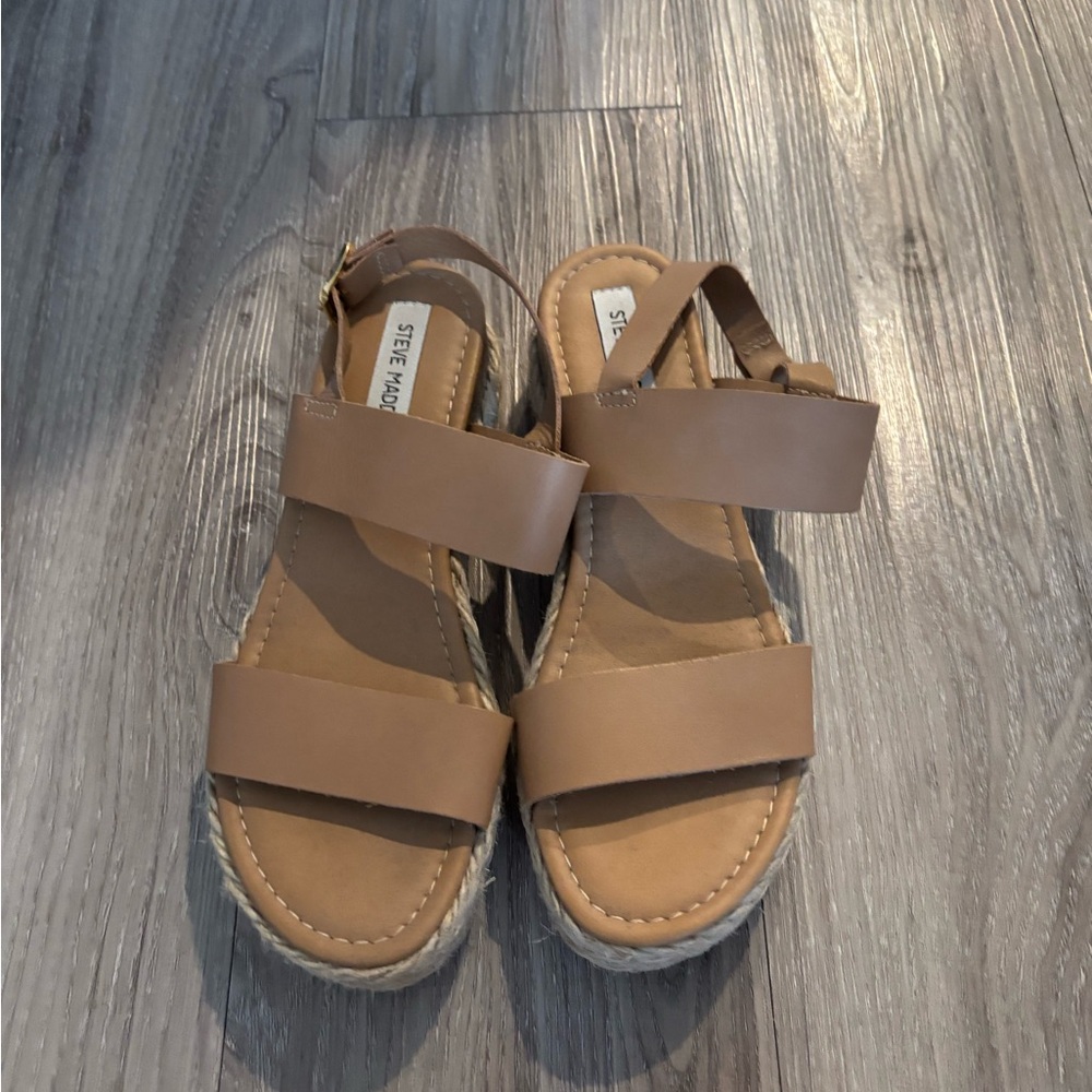 Steve Madden Cici Women's Espadrille Wedge Buckle Sandals - Size 9 - Picture 5 of 10